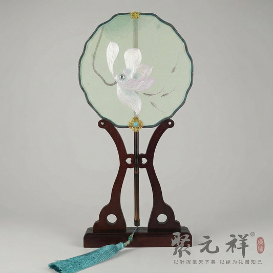 幽兰清影Silk Fan