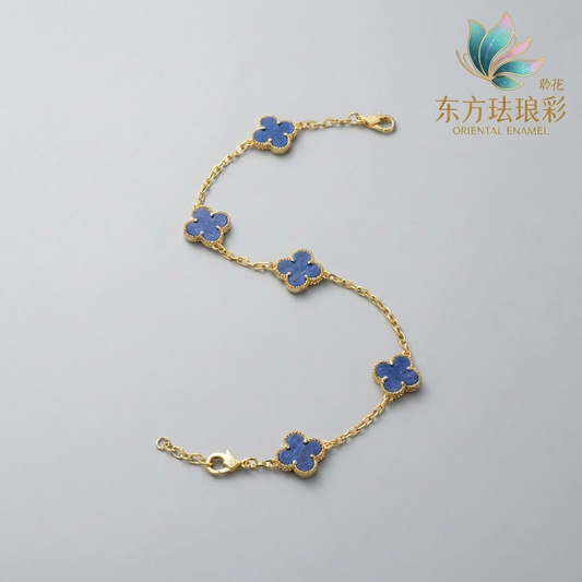 幸运四叶Bracelet（Royal Blue）