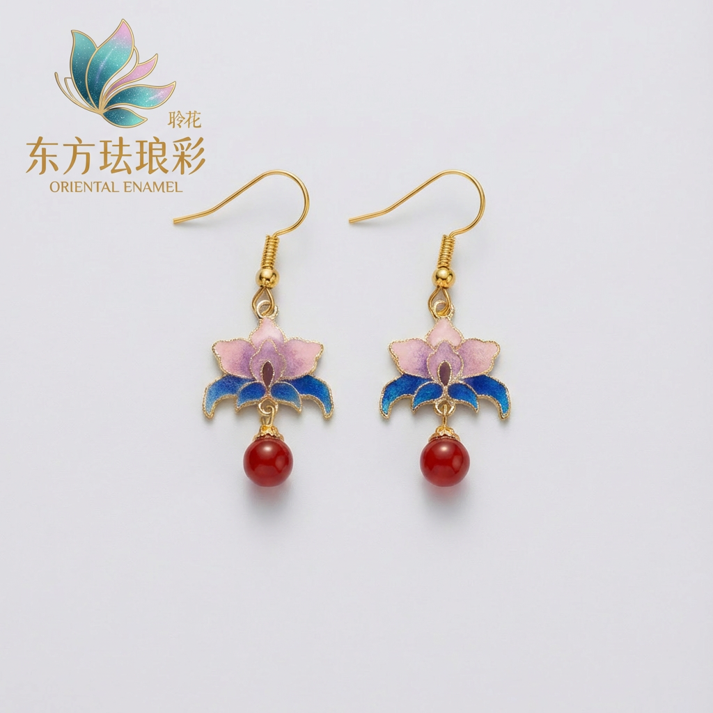 彩莲映珠Earrings