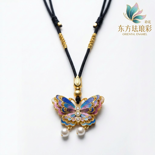 蝶梦琉璃Necklace（Dreamy Purple）
